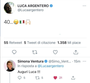 Gaffe simona ventura con luca argentero