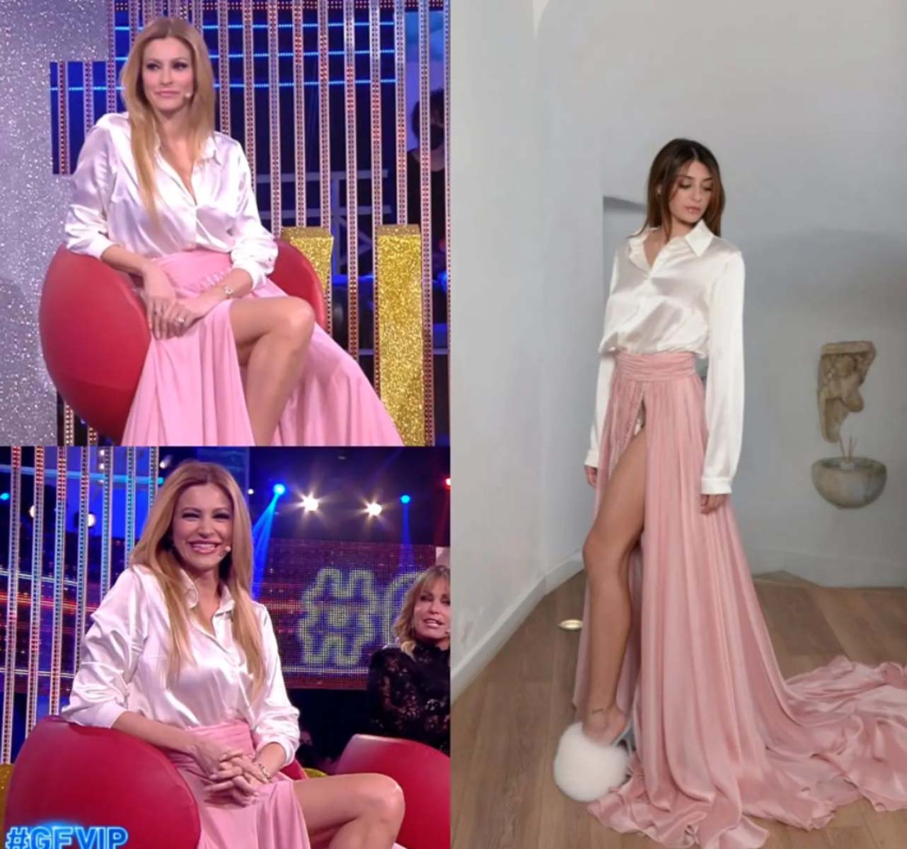 Adriana Volpe look elegantissimo